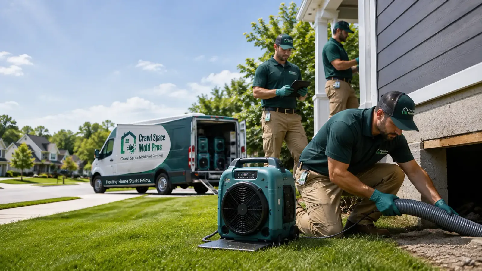 Crawl Space Mold Removal in Fiskeville, RI